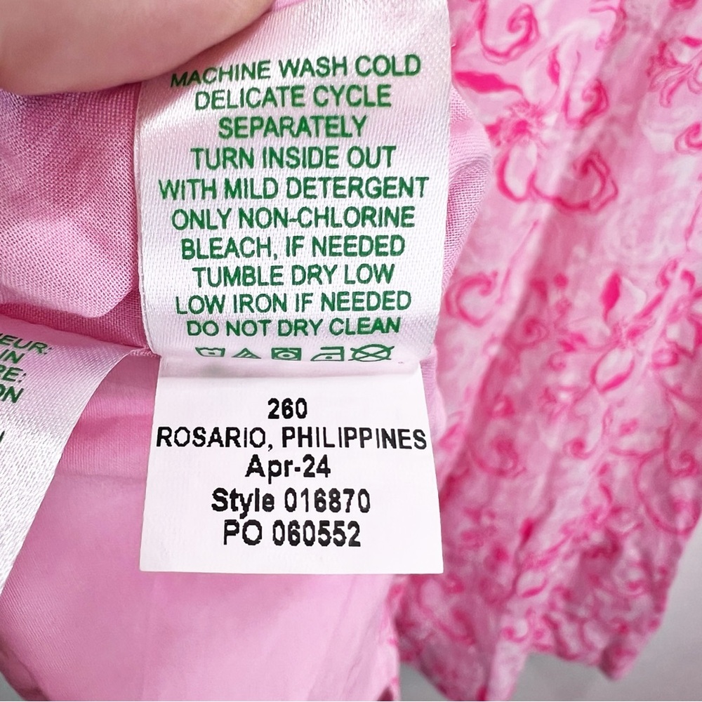 Lilly Pulitzer Linen Calina Midi Dress Size 6 Pink NWT - Picture 16 of 16